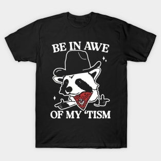 be in awe of my 'tism retro style T-Shirt